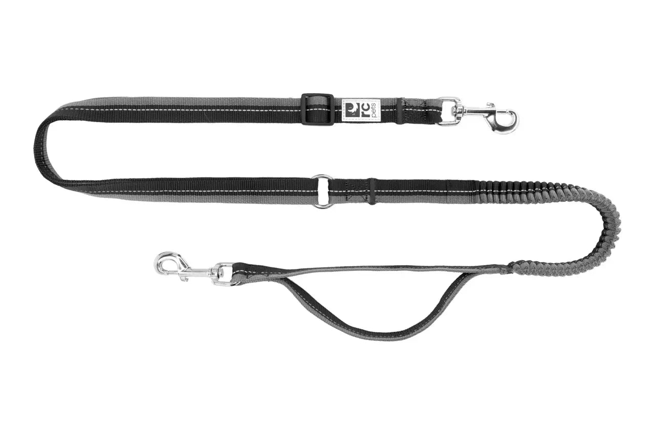 RC Pets Laisse Élastique Active Noir/Gris