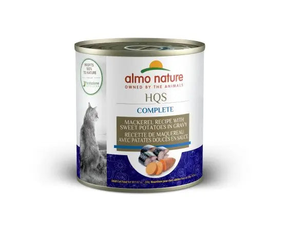 Almo Nature HQS Complete Chat Maquereau et Patates Douces en Sauce 280g