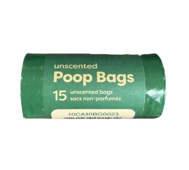 Earth Rated Poop Bags 15 Sacs (1 Rouleau) Sans Parfum