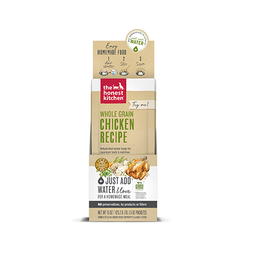 The Honest Kitchen Recette au Poulet & Grains Entiers Nourriture Déshydratée pour Chien 42.52g
