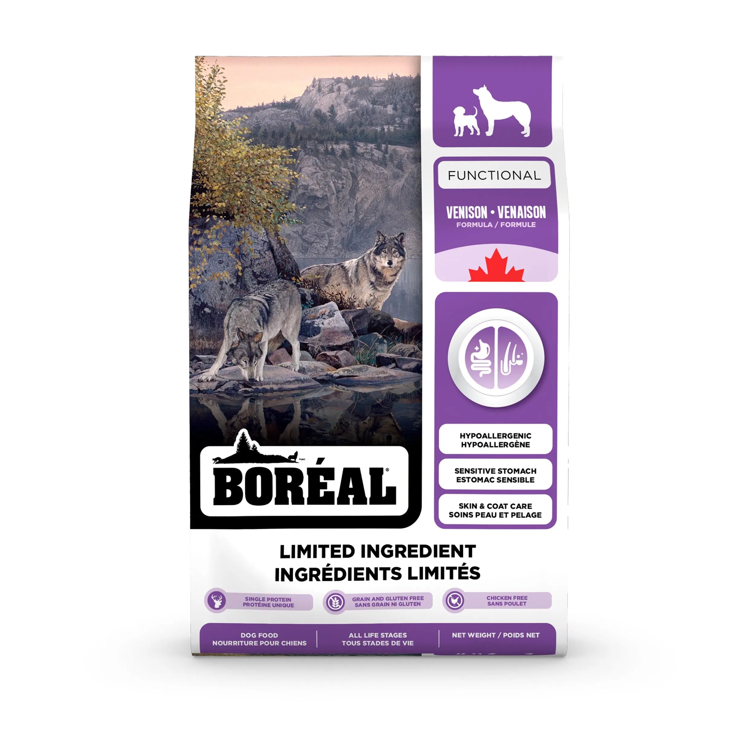 Boréal Functional, Nourriture LID Pour Chien - Venaison 4lbs / 1.8kg