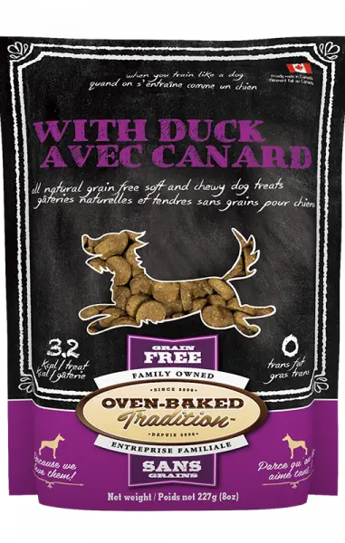 Oven-Baked Tradition Gâteries Tendres au Canard SG Pour Chien 227g
