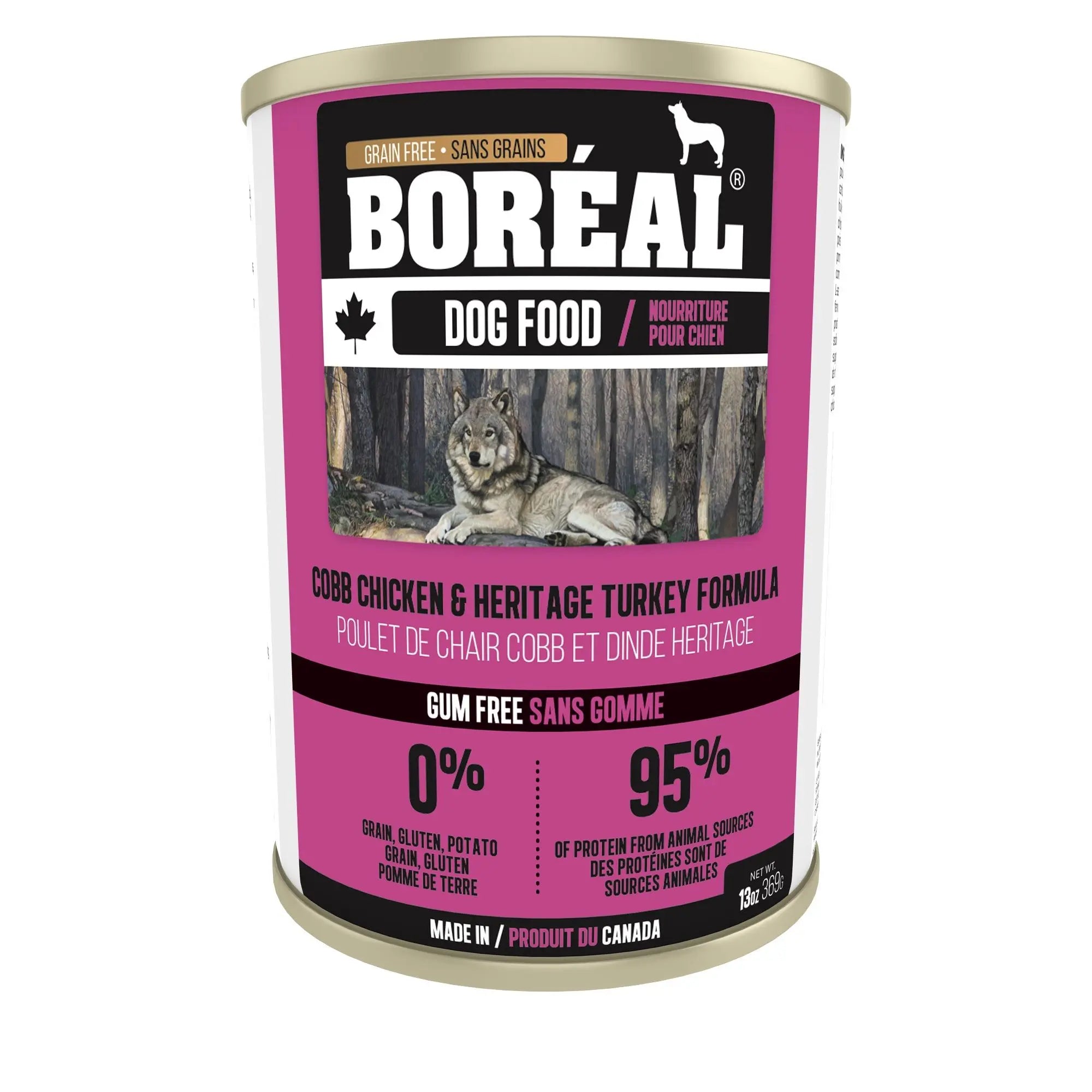 Boréal Conserve Pour Chien, Poulet Cobb & Dinde Heritage 369g