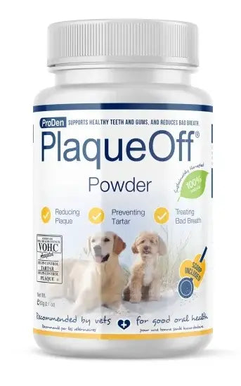 Naturvet ProDen PlaqueOff Poudre Bucco-Dentaire pour Chien 60g