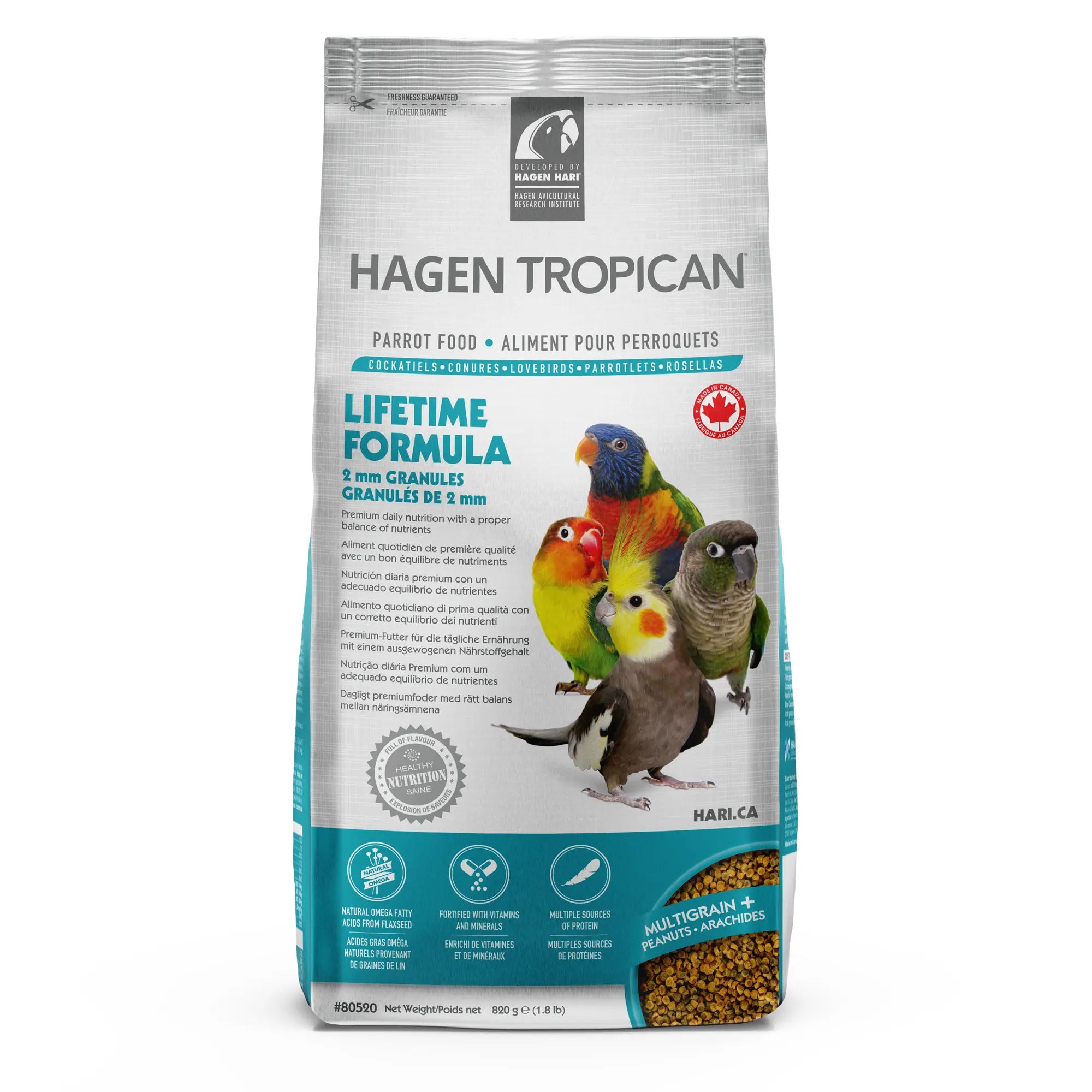 Hari Tropican Lifetime Granulés de 2mm 1.8lbs / 820g