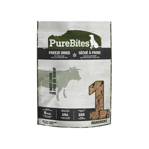 PureBites Chien Foie De Boeuf Séché à Froid 250g