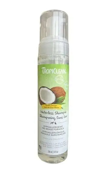 Tropiclean Shampoing Hypoallergénique Sans Rinçage 218ml