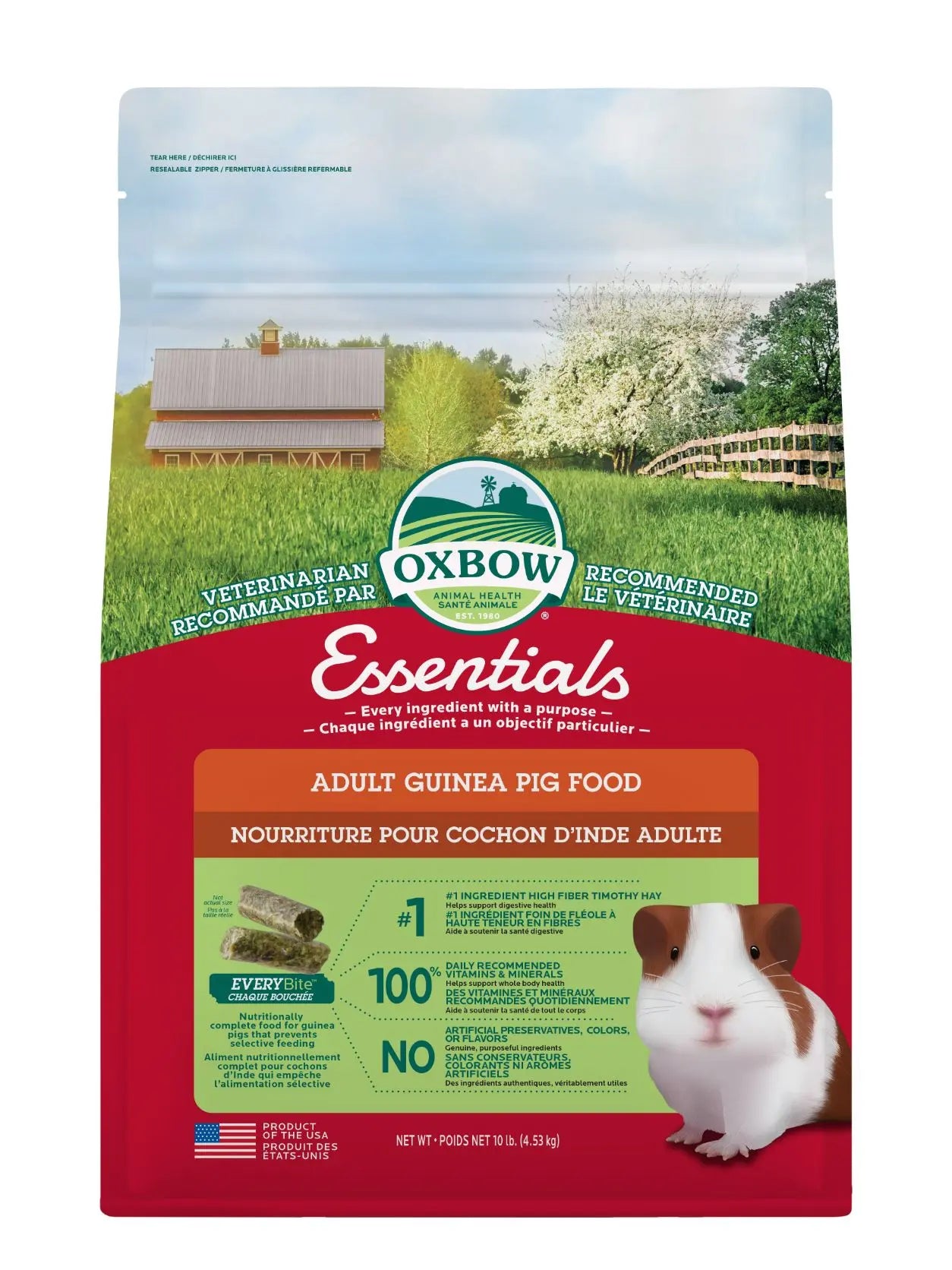Oxbow Essentials Cochon D'Inde Adulte 10lbs / 4.53kg