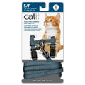 Catit Harnais Réglable avec Laisse Bleu Clair P