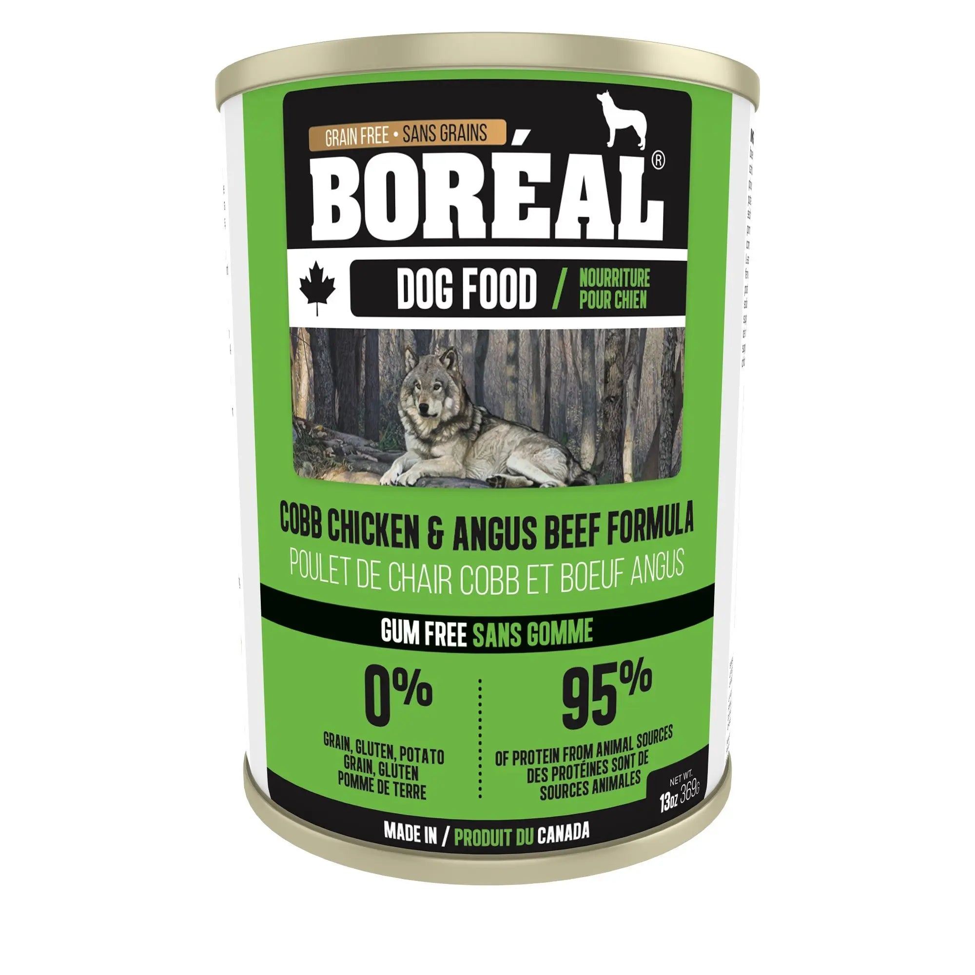 Boréal Conserve Pour Chien, Poulet Cobb & Boeuf Angus 369g