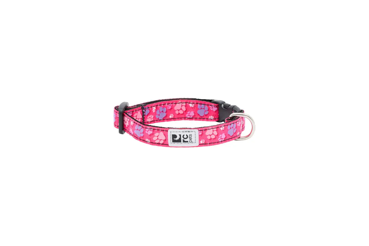 RC Pets Petit Collier À Motifs Trace De Pattes Rose PTTP 1/2