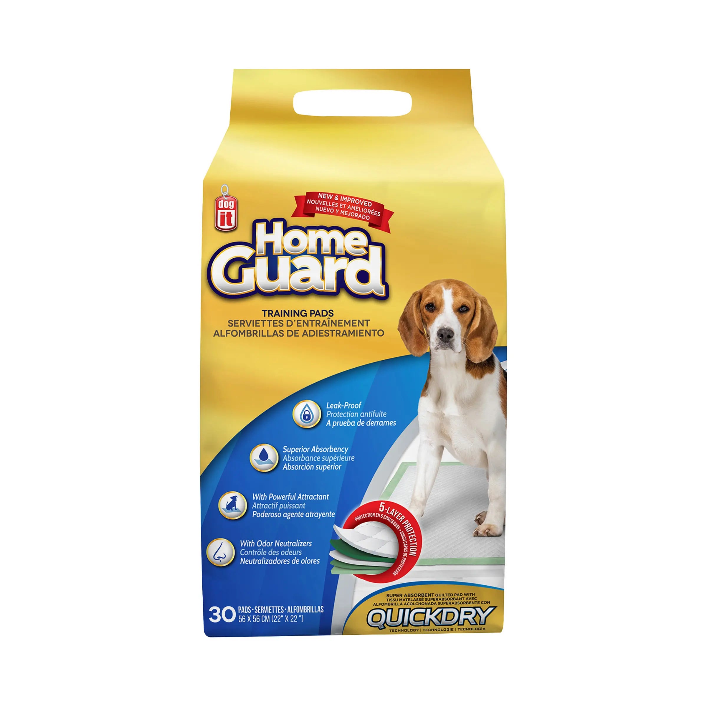 Dogit Home Guard Serviettes d’Entraînement 56x56 cm (30 Unités)