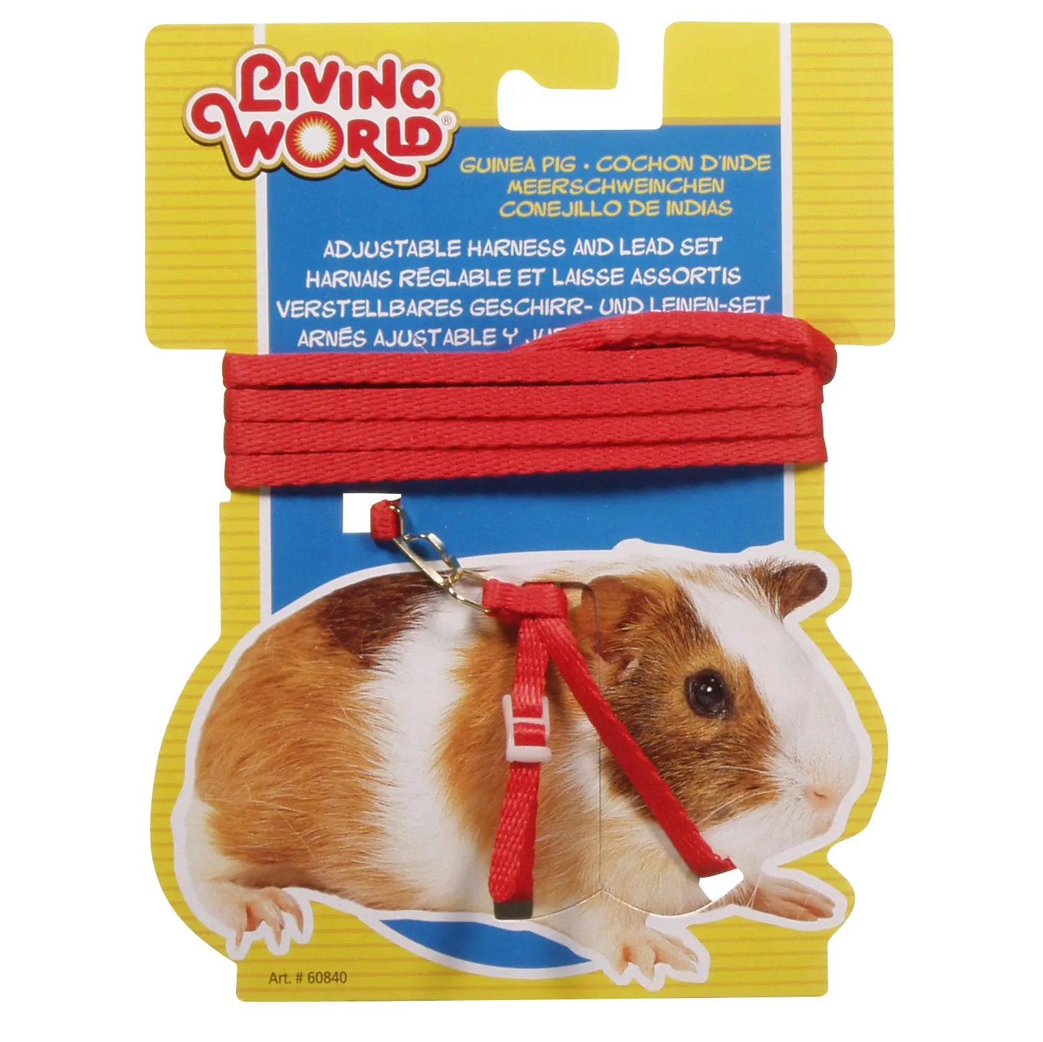 Living World Harnais pour Cochon d’Inde (Rouge)