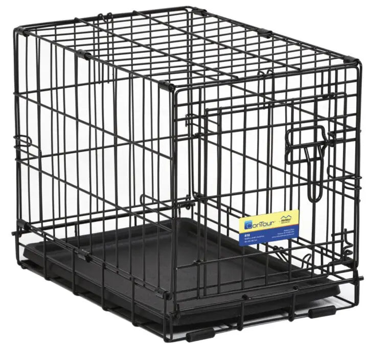 Midwest Cage Contour 1 Porte 18″ Noir T-Petite