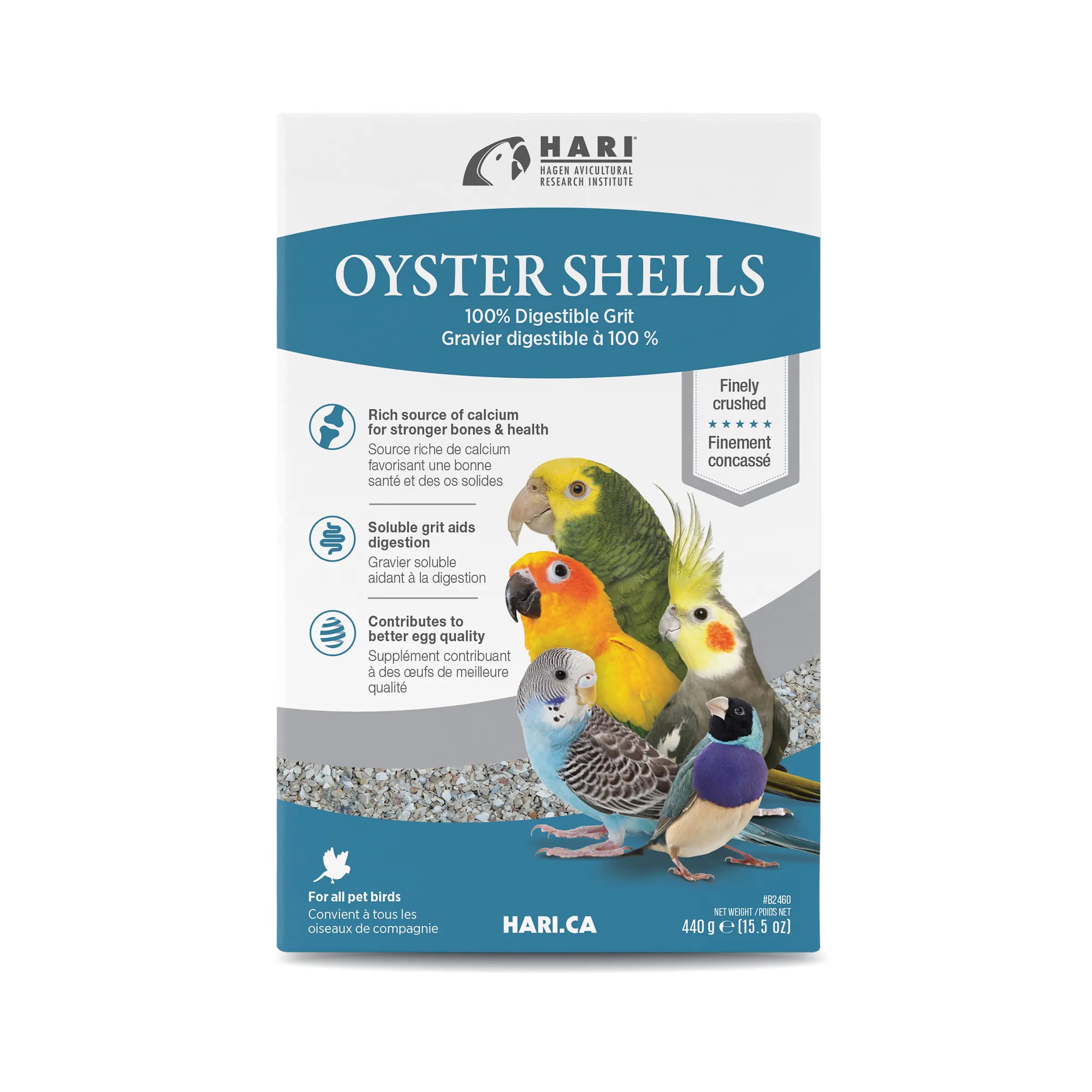 Hari Coquilles d'Huîtres Moulues 440g
