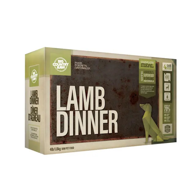 Big Country Raw Dîner D'Agneau 4lbs / 1.8kg