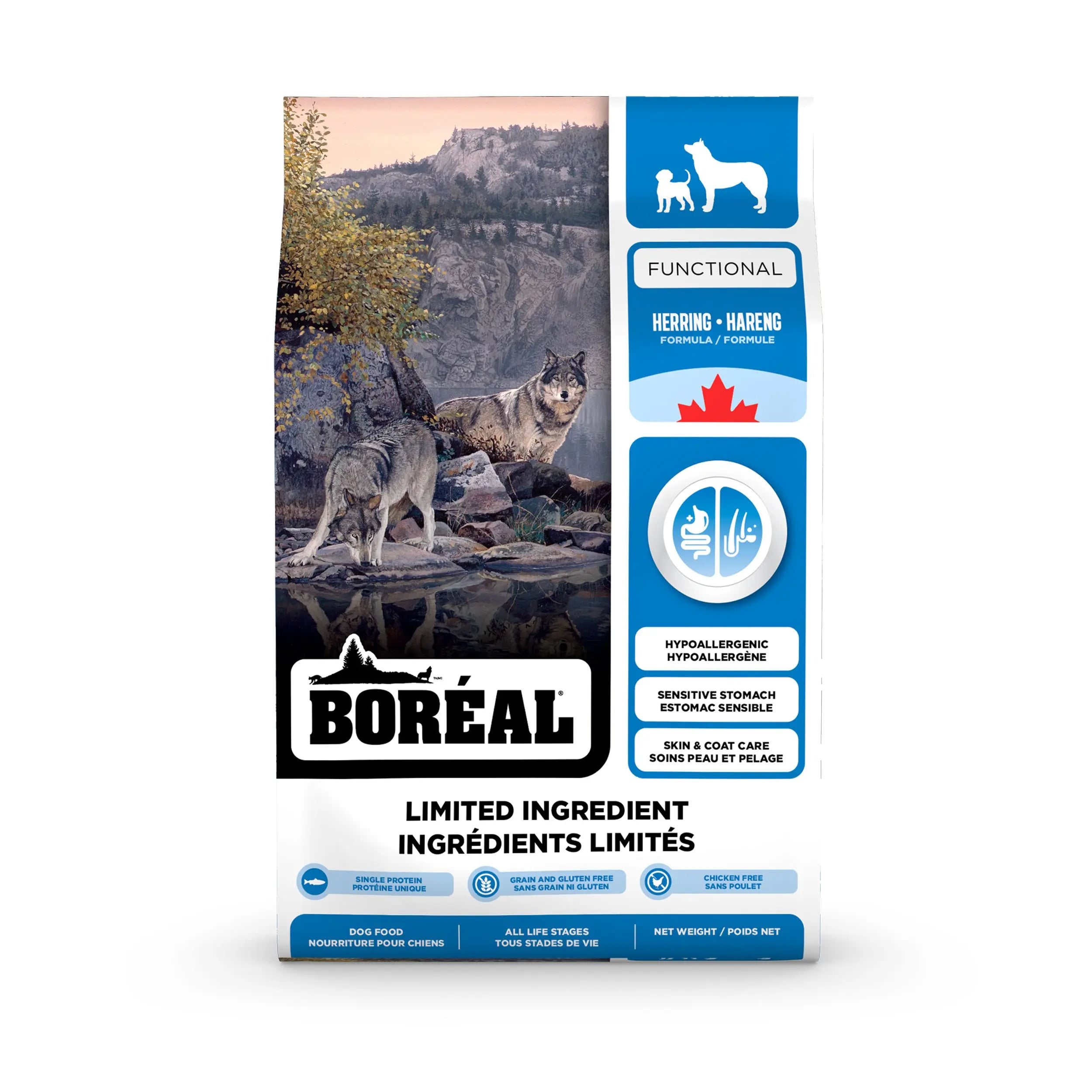 Boréal Functional, Nourriture LID Pour Chien - Hareng 22lbs / 10kg