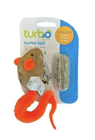 Turbo Tail Souris Crinkle avec Herbe à Chat