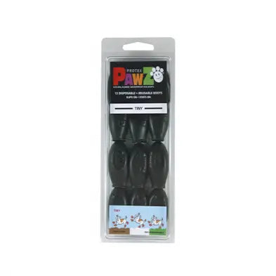Pawz Bottes en Caoutchouc Très Très Petit Noir (12 Unités)