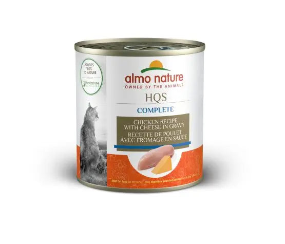 Almo Nature HQS Complete Chat Poulet et Fromage en Sauce 280g
