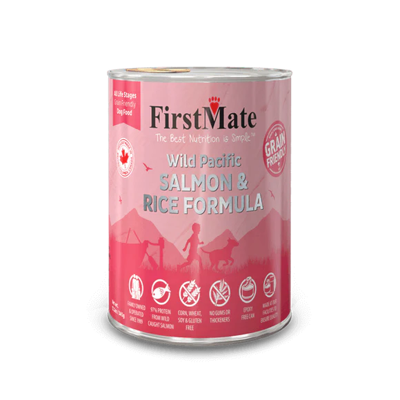 First Mate Grain Friendly Saumon & Riz Pour Chien 345g