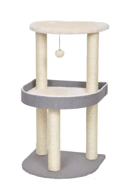 Bud'z Arbre à Chat Elbert Gris Et Blanc 48 x 48 x 85cm