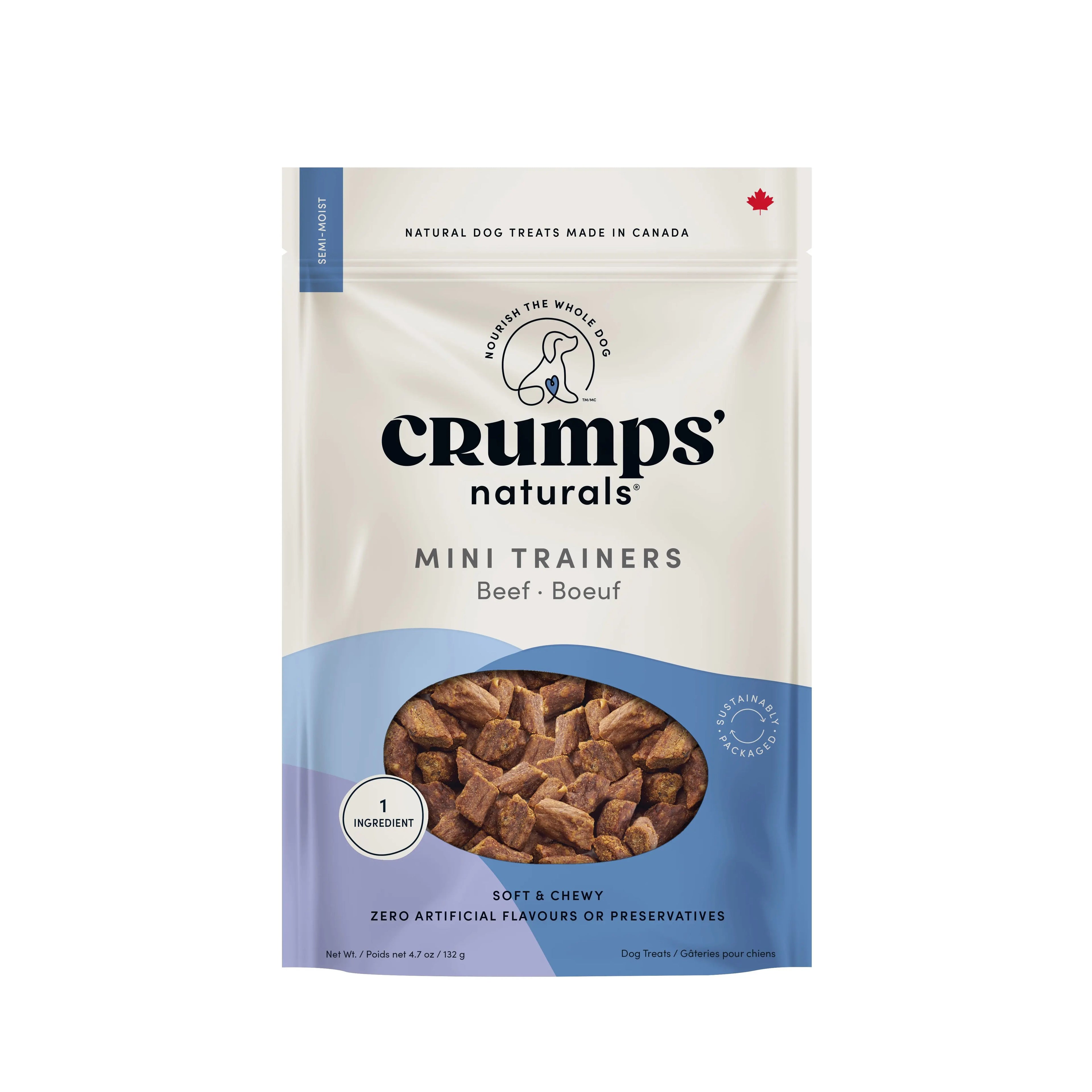 Crumps Naturals Mini Trainers Boeuf 132g