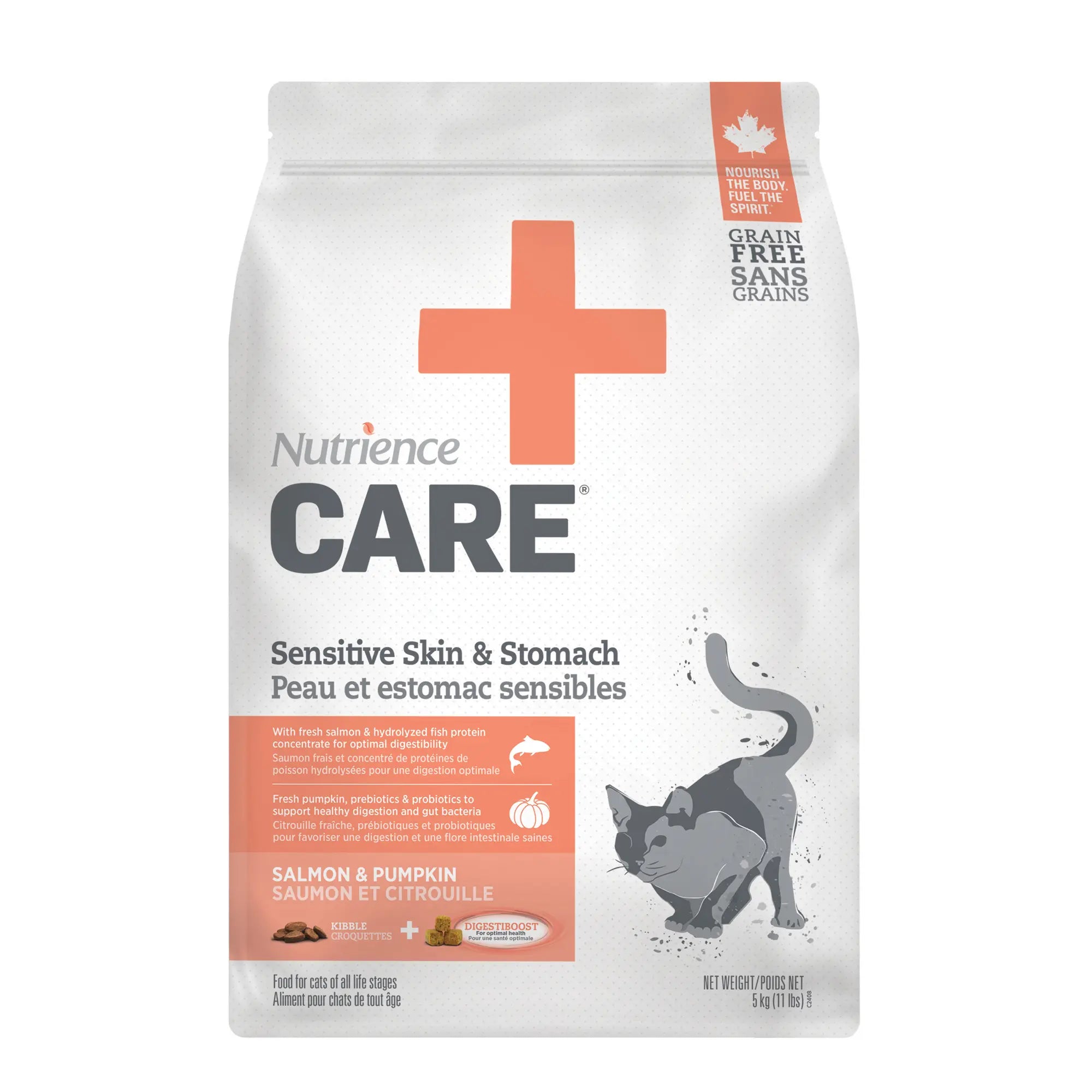 Nutrience Care Pour Chat Peau et Estomac Sensibles 11lbs / 5kg