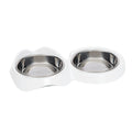 Catit Pixi Bols Doubles (Blanc)