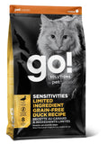 Petcurean Go! Sensitivities LID Sans Grains Pour Chat Canard 16lbs / 7.26kg