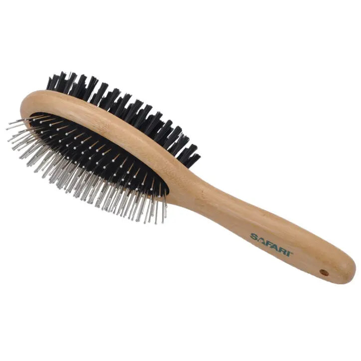 Safari Brosse en Bambou Acier / Soie Moyenne