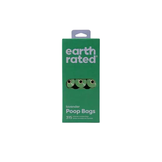 Earth Rated Poop Bags 315 Sacs (21 Rouleaux) Lavande