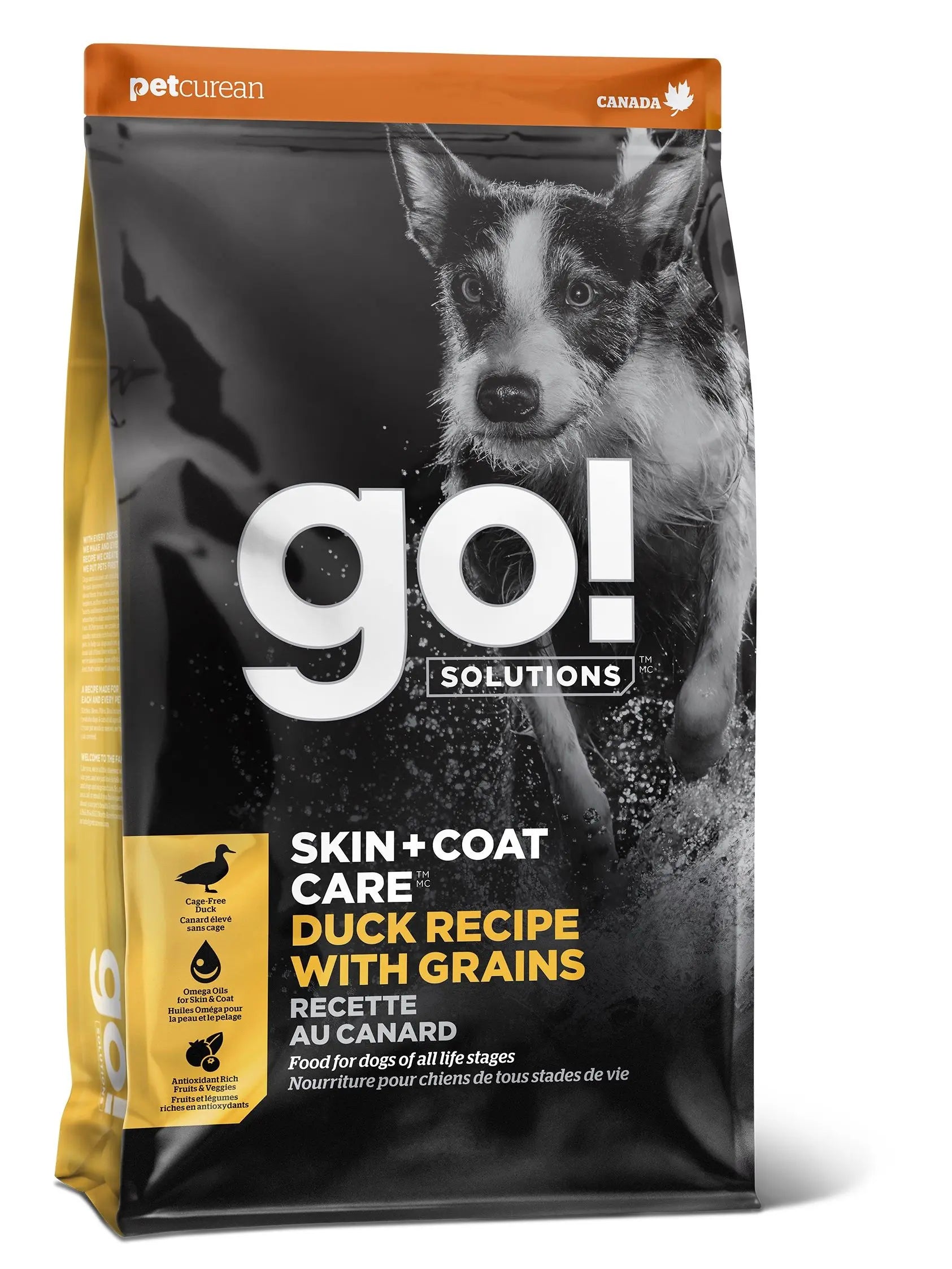Petcurean Go! Peau + Poils Pour Chien Canard 3.5lbs / 1.59kg