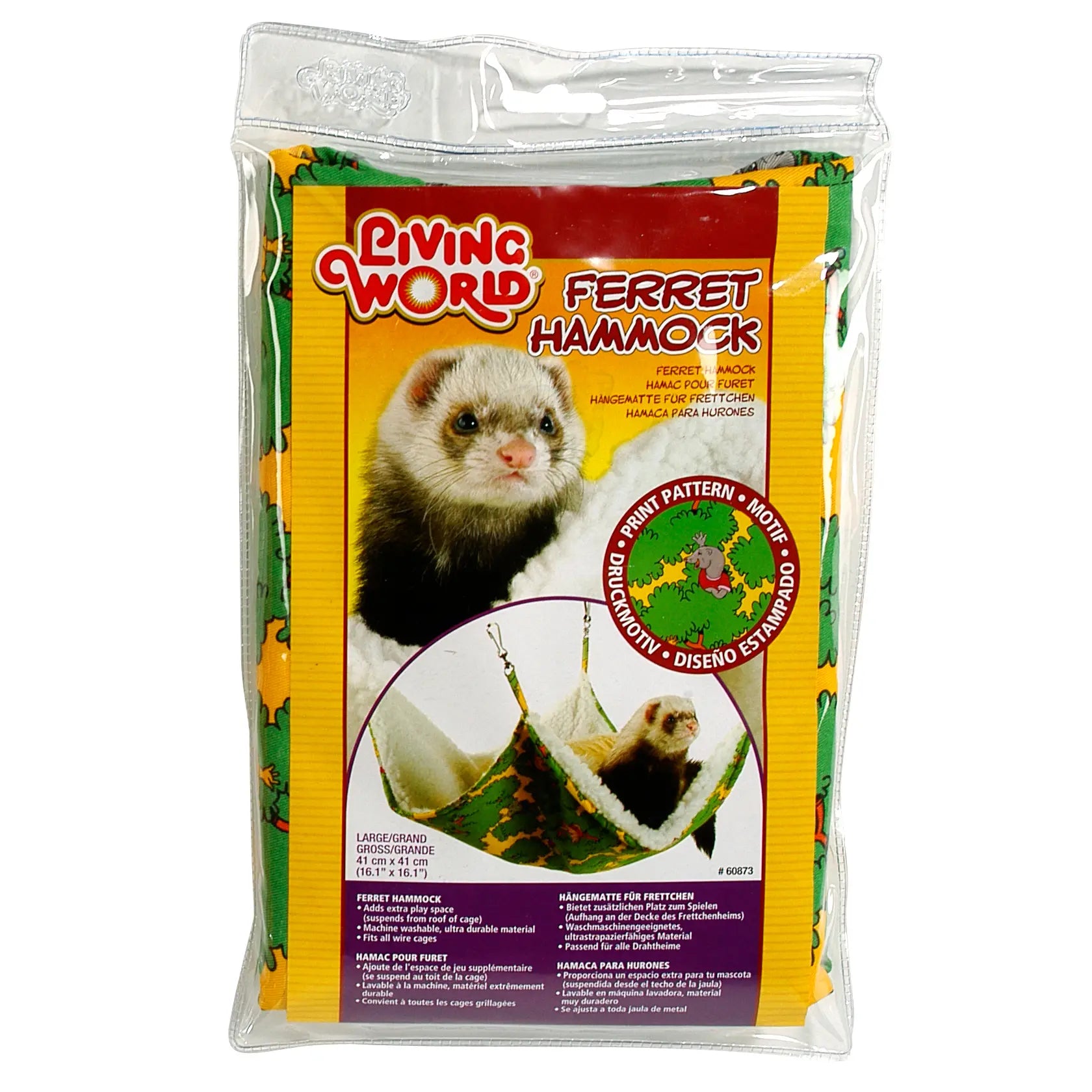 Living World Hamac pour Furet L/G 41 cm x 41 cm (Vert)