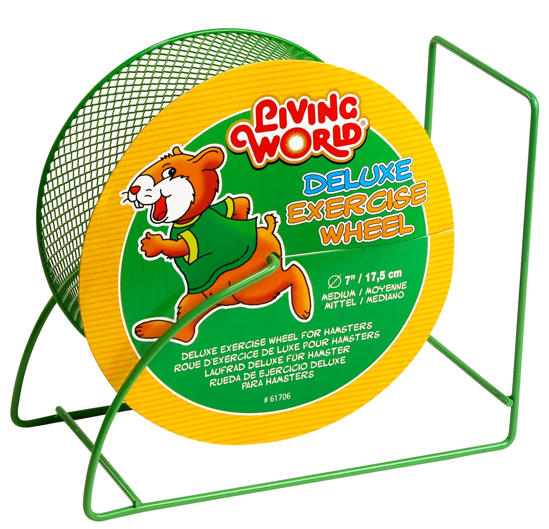 Living World Roue d’Exercice Moyen 17.5 cm (Verte)