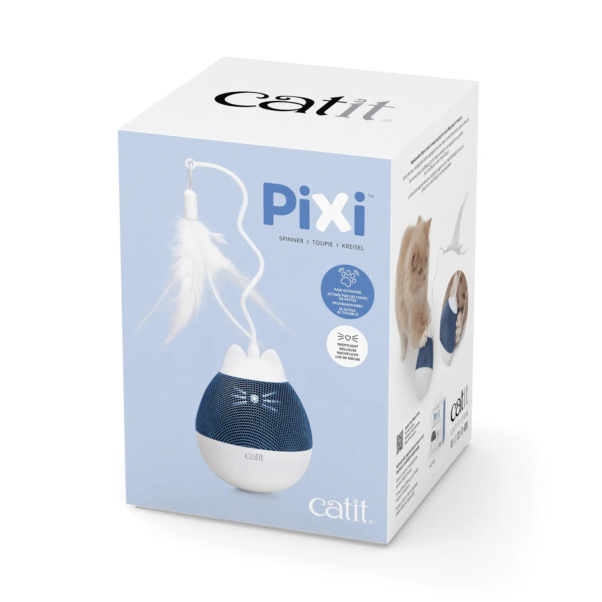 Catit Pixi Toupie Distributrice de Gâteries (Bleue)