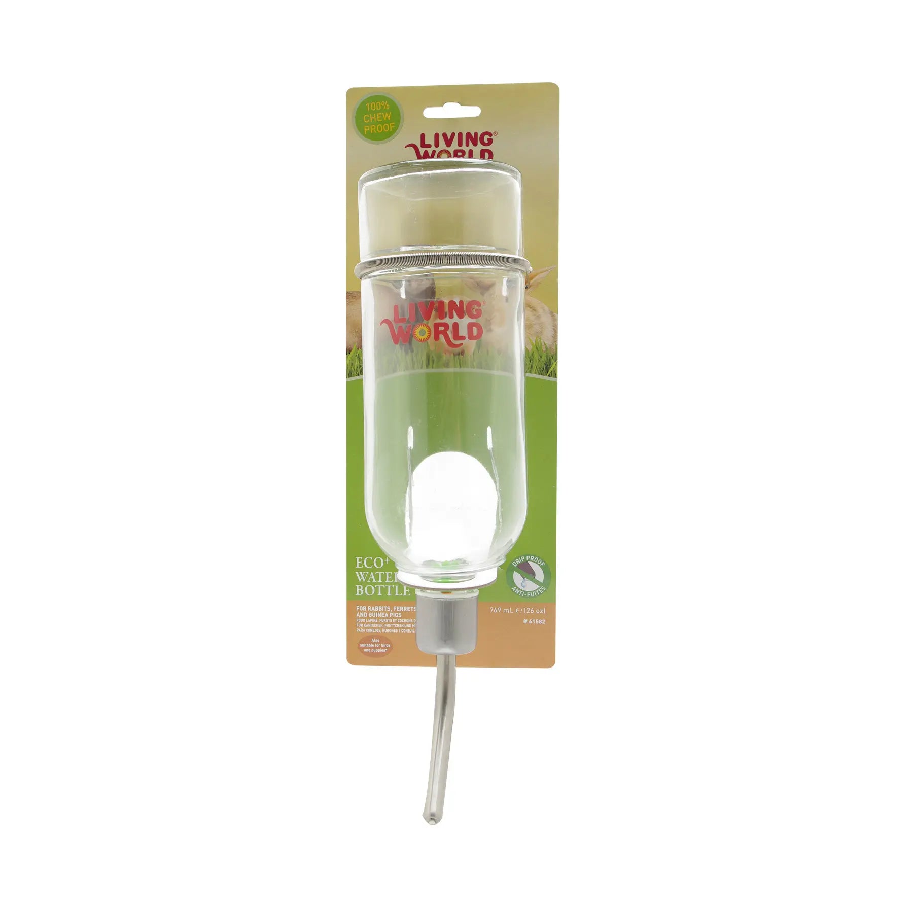 Living World Bouteille à Eau en Verre Grande 769ml