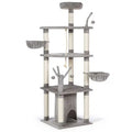 Prevue Hendryx Arbre à Chat Everest Gris 60 × 60 × 182cm