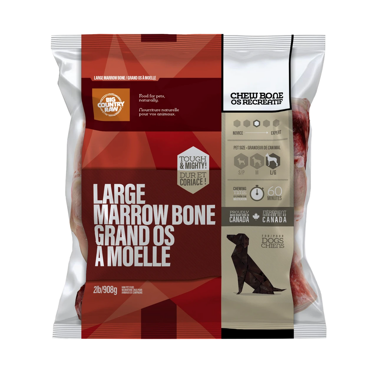 Big Country Raw Os à Moelle G 2lb / 908g
