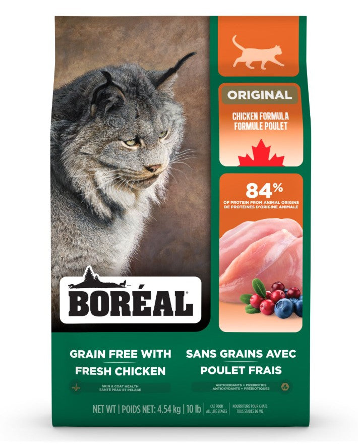 Boréal Original, Nourriture Pour Chat - Sans Grains, Poulet 10lbs / 4.54kg