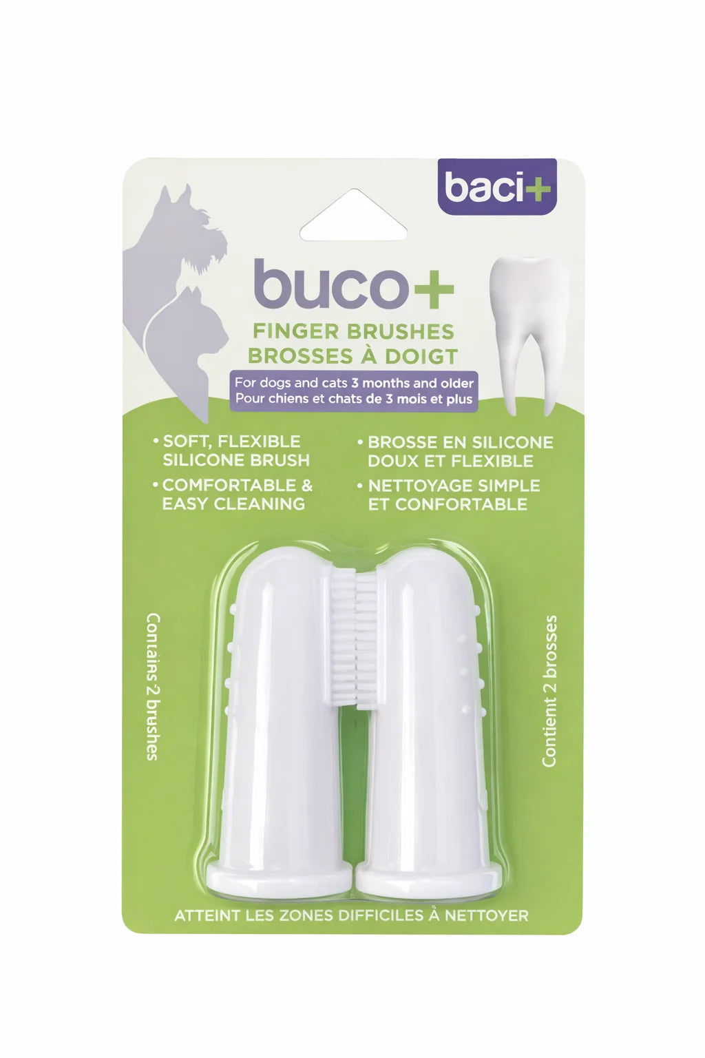 Baci+ Buco+ Brosses à Doigt (2 Unités)