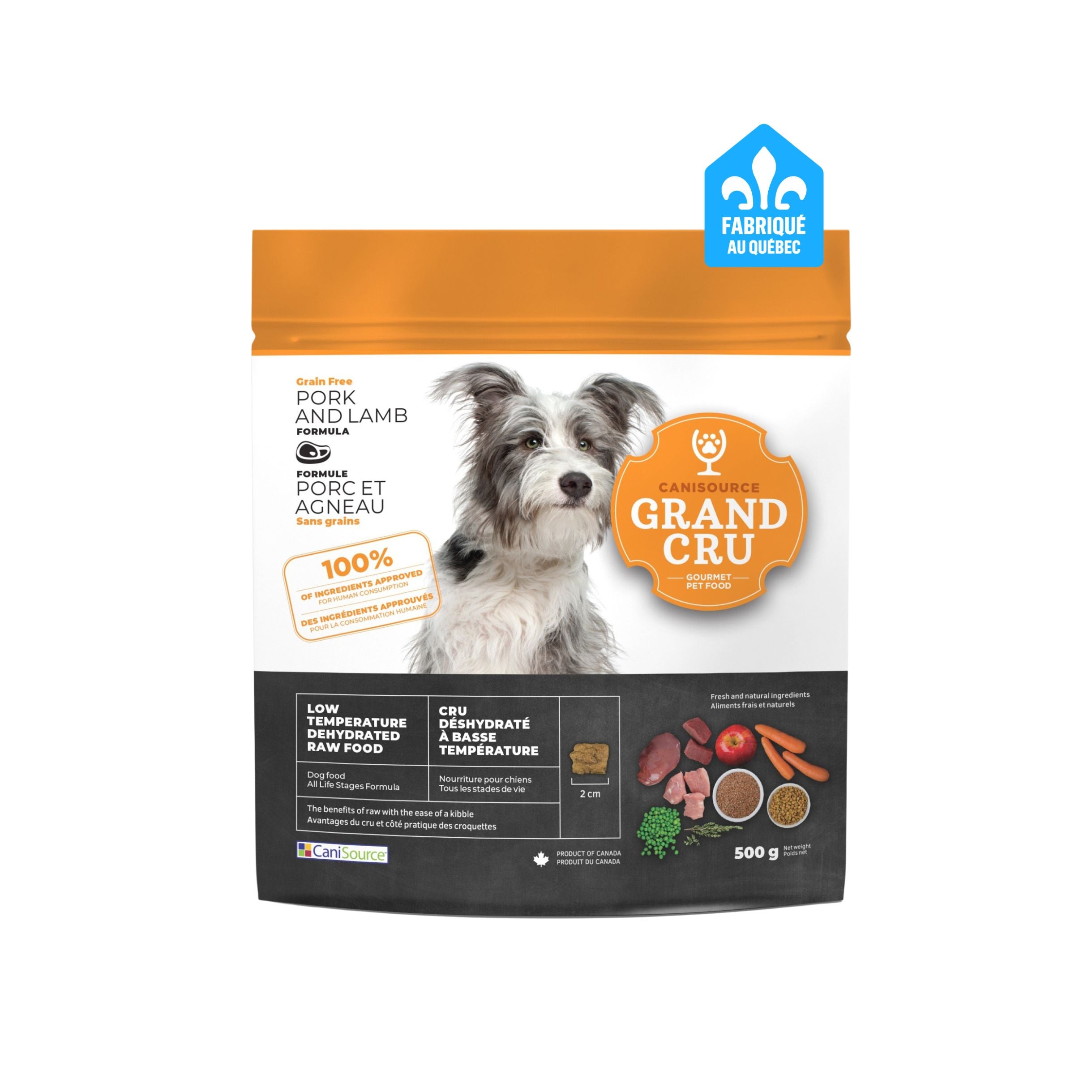 CaniSource Grand Cru Pour Chien Agneau & Porc 500g