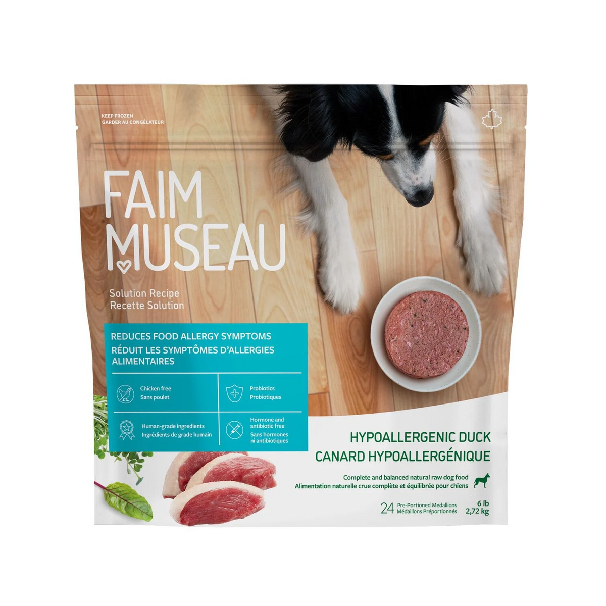 Faim Museau Chien Canard Hypoallergénique 6lbs / 2.72kg