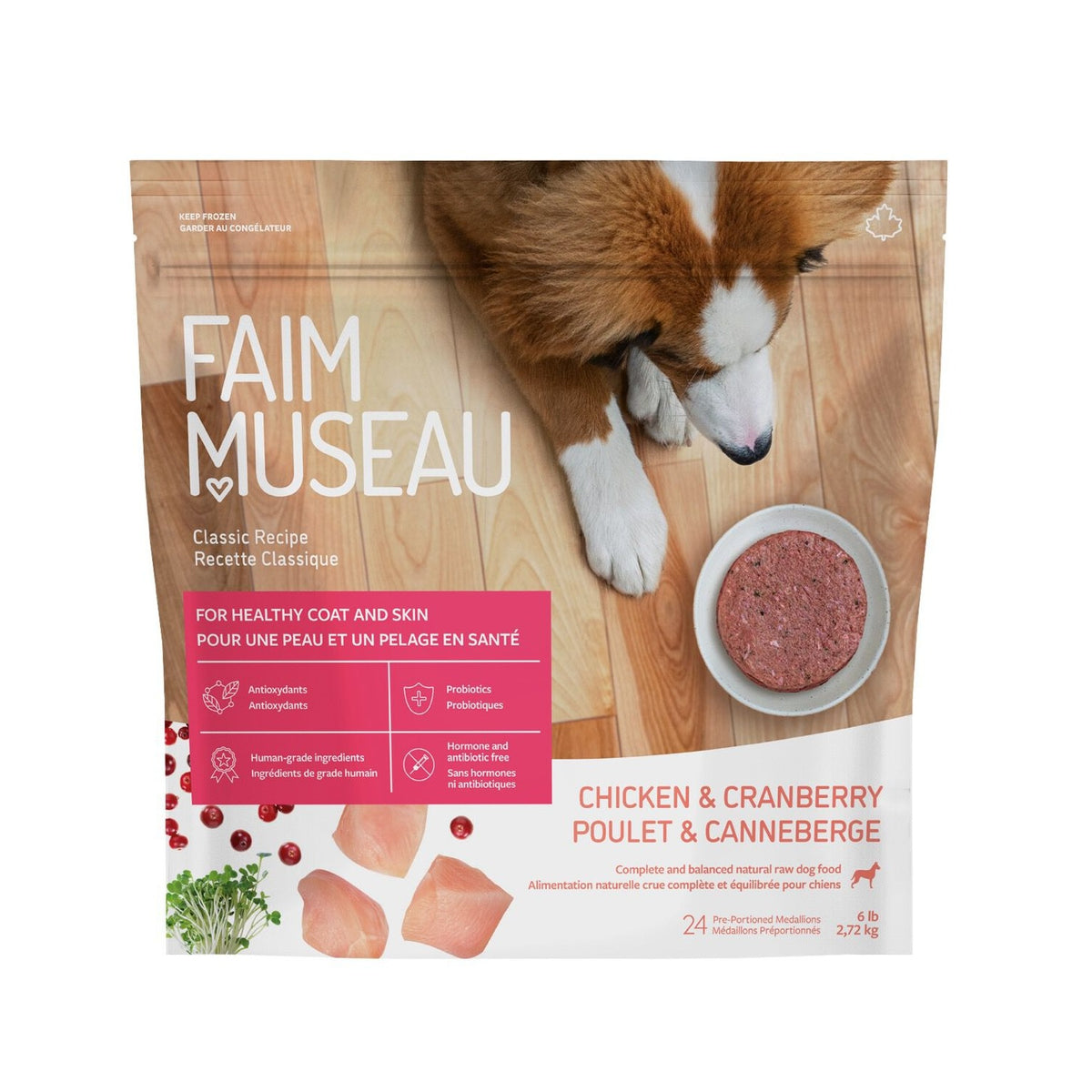 Faim Museau Chien Poulet & Canneberge 6lbs / 2.72kg