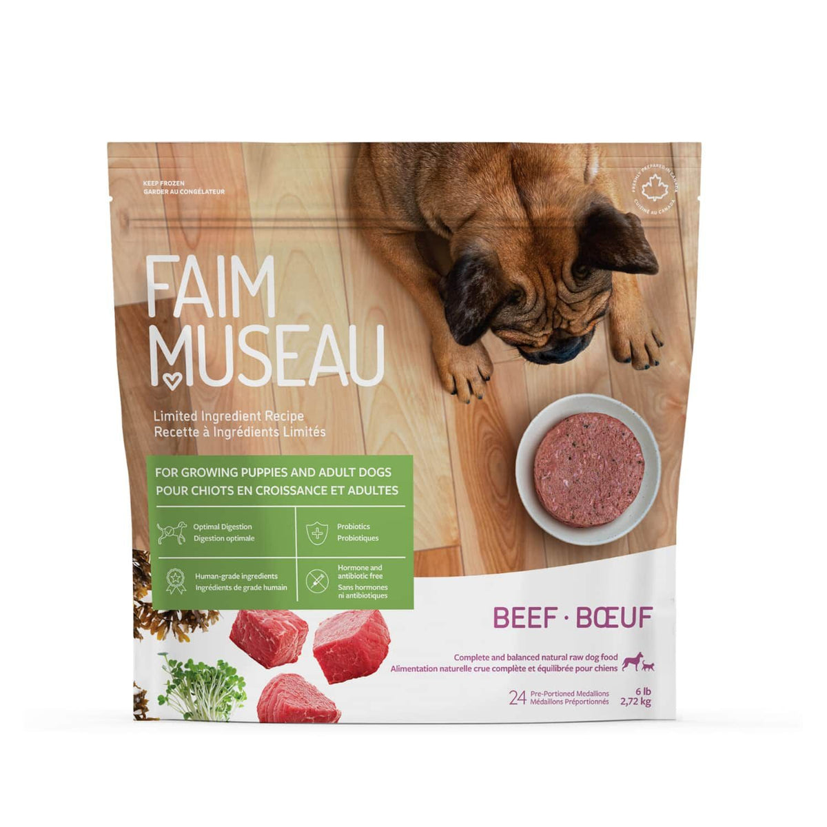 Faim Museau Chien Simplement Boeuf 6lbs / 2,72kg