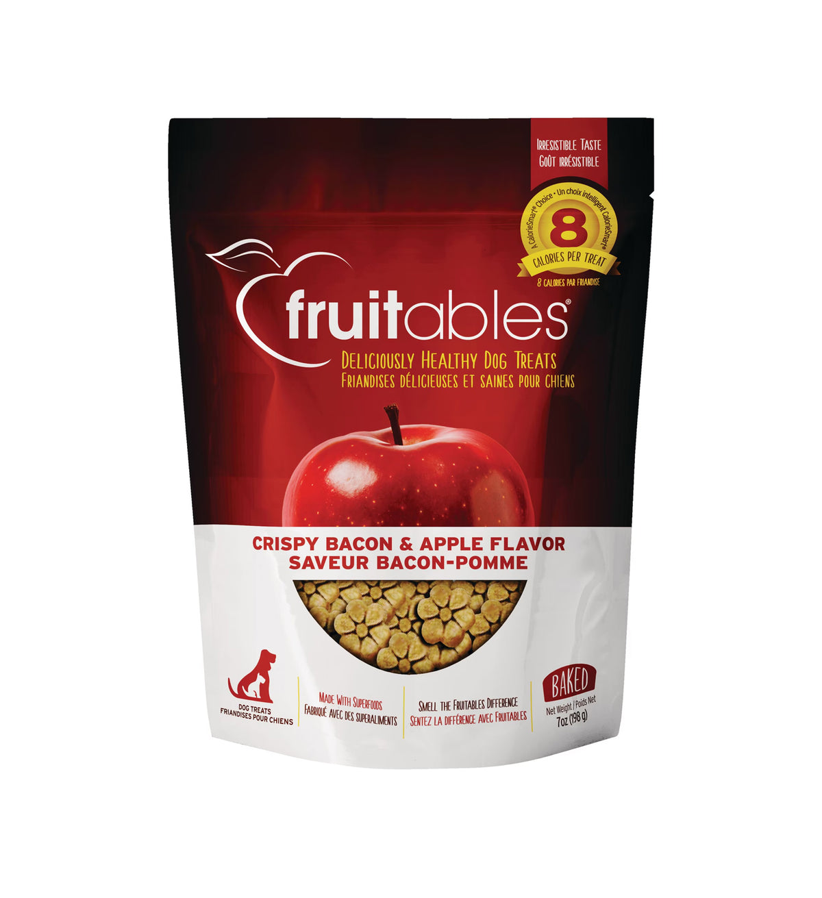 Fruitables Biscuits Bacon et Pommes pour Chien 198g