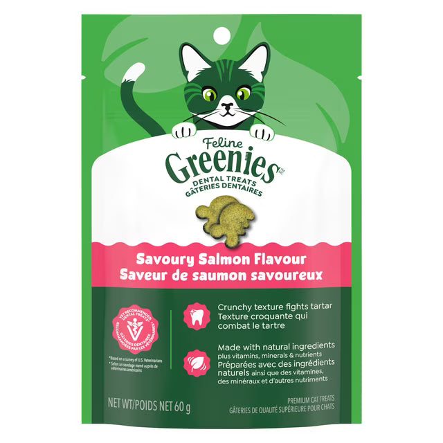Greenies Félin Gâteries Dentaires Saumon 60g