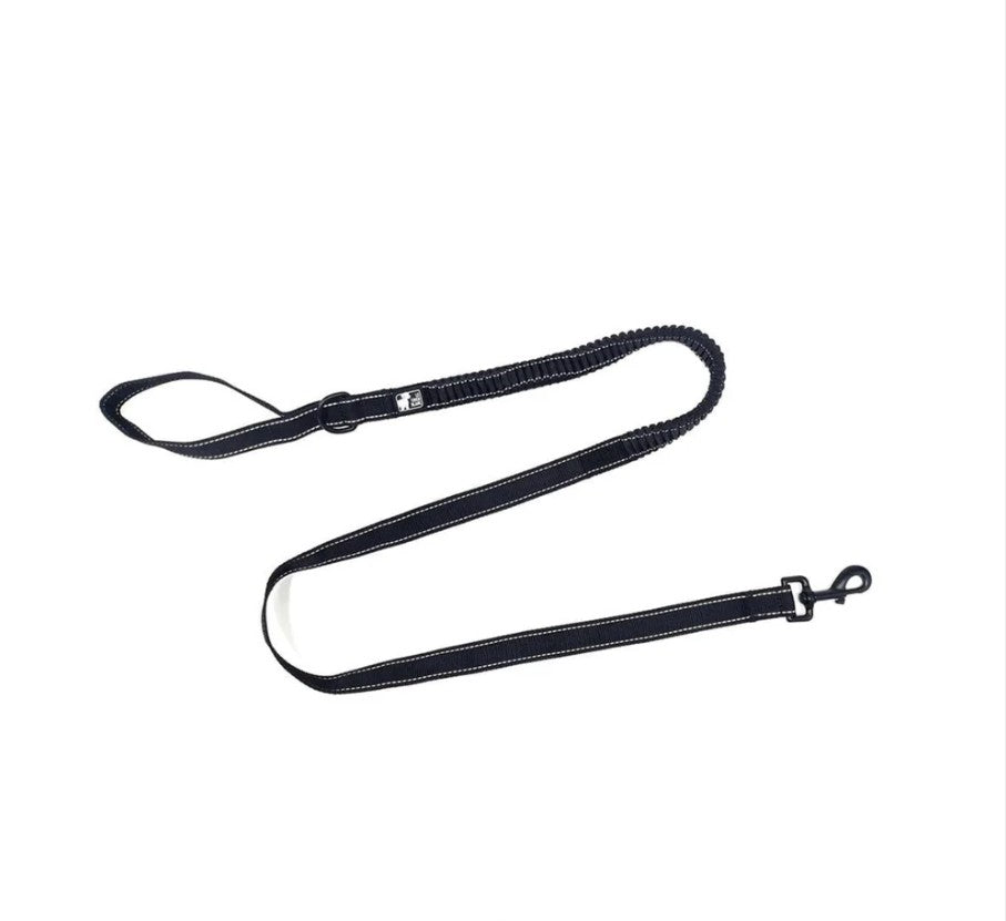 Le Chien Blanc Laisse Bungee Noir 1M50