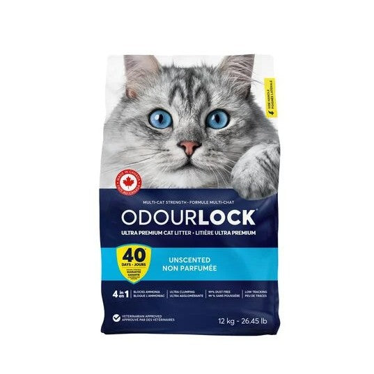 Intersand Odourlock Litière Agglomérante Non Parfumée 26.45lbs / 12kg