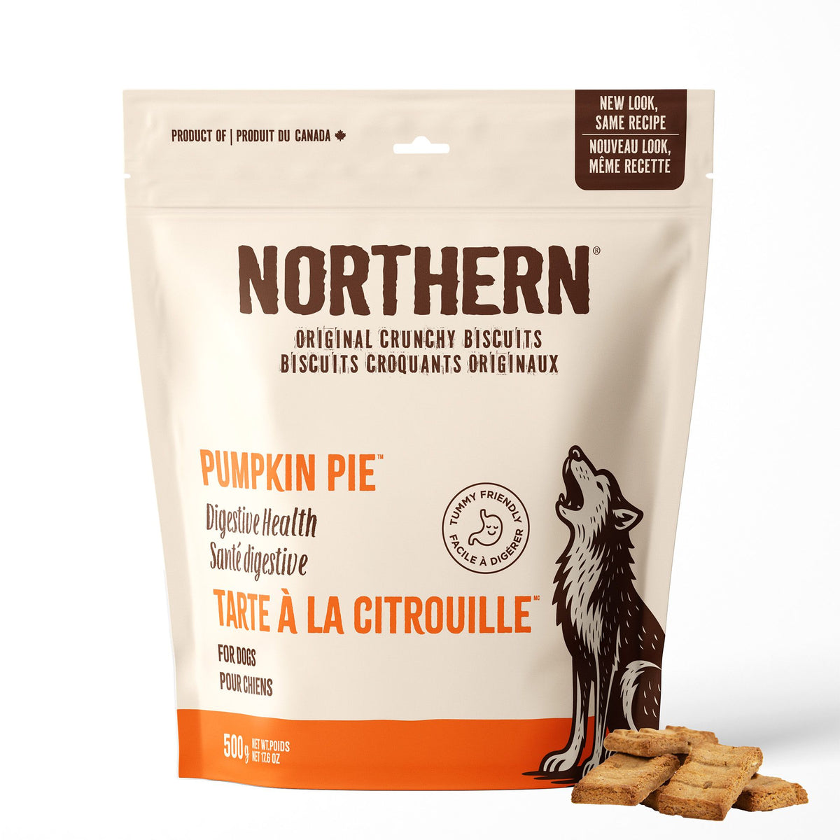Northern Biscuits Croquants Originaux Pour Chien Tarte à La Citrouille 500g